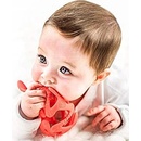 Nuby hryzačka silikón lopta tmavo modrá