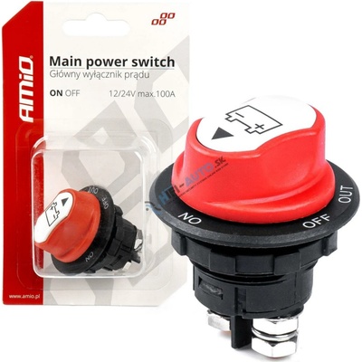 amio Hlavný vypínač autobatérie 12/24 max.100A-03026
