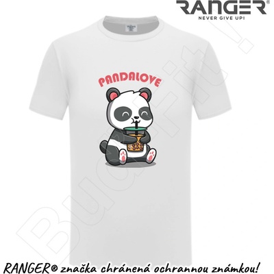 Ranger tričko motív Pandalove červená