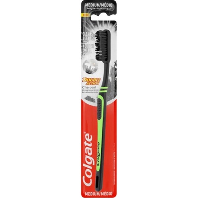 Colgate Double Action Charcoal střední 1ks