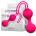 LATETOBED Fitty 3 Dumbbell Kegel Balls Fuchsia 62g