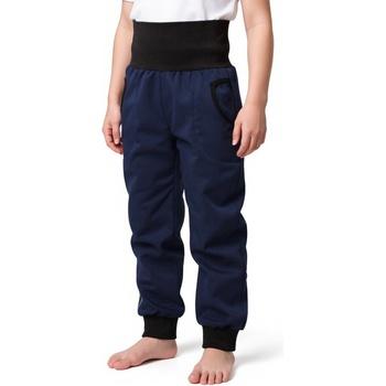 Jožánek dětské Softshellové kalhoty s regulací pasu tmavě modré