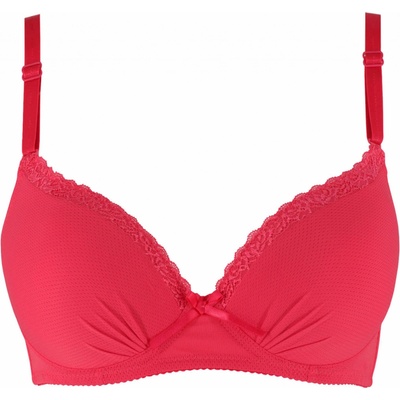Flovera vyztužená push-up podprsenka 1559 světle červená