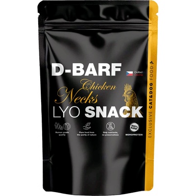 D BARF lyo snack kuřecí krky 30 g
