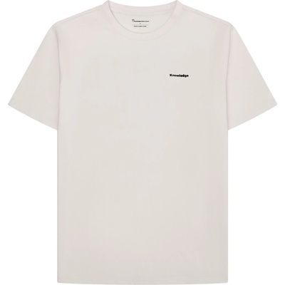 KnowledgeCotton Apparel Мъжка тениска KnowledgeCotton Apparel Regenerative Organic Cotton Back Print T-Shirt II T-shirt - Egret - размер M (216-8559-0212)