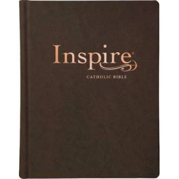 Image 1 of Inspire Catholic Bible NLT (Leatherlike, Dark Brown): The Bible for Coloring & Creative Journaling