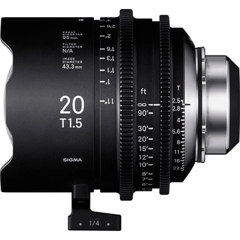 SIGMA CINE 20mm T1.5 FF f/AP2 (METRIC) iTechnology PL-mount