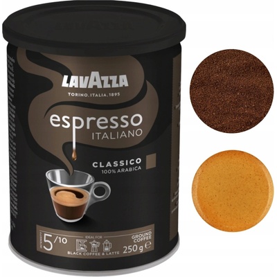 Lavazza mletá Espresso Italiano Classico dóza 250 g