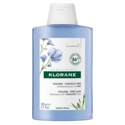 Шампоан за обем, Klorane Linum Volumising Shampoo with Organic Flax 200 ml