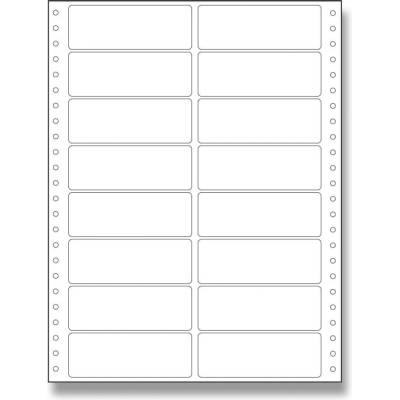 Coveris ETSW100036X2 nekonečné tabelační etikety 100 x 36,1 mm dvouřadé 500 listů bílá