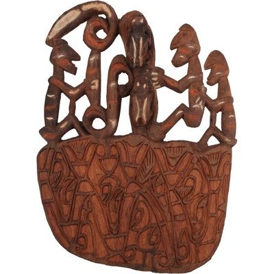 Štít Asmat dřevořezba 58 cm