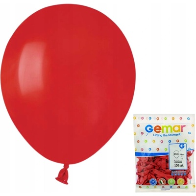 Latexové balónky pastelové tmavě červené Gemar 10" 26 cm