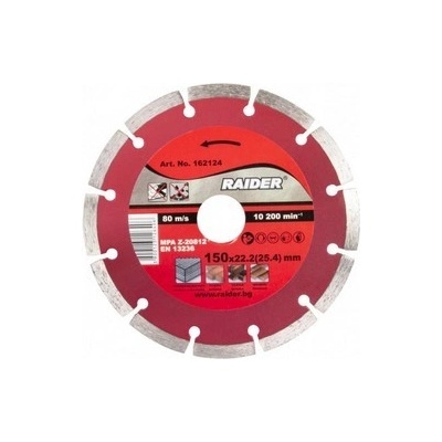 Raider Diamantový kotouč 150 x 22.2 mm RD-DD23 - TM-162124