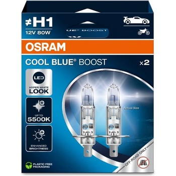 OSRAM Cool Blue Boost H1 12V 80W 62150CBB-2HB - 2KS (941)