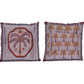 DECORIS ВЪЗГЛАВНИЦА ЗА СТОЛ 871471 40x40x4см ПАЛМИ (871471)
