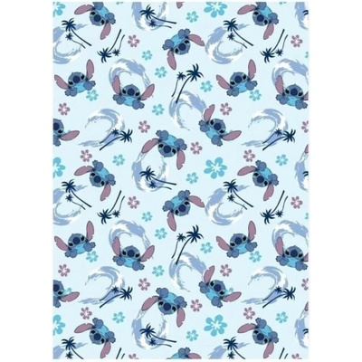 Lilo a Stitch Flanelová deka Disney Stitch modrá