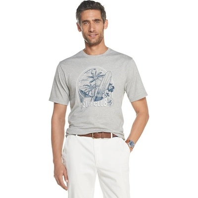 IZOD pánské tričko s krátkým rukávem Short Sleeve Graphic Tee šedá