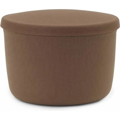 Normann Copenhagen Pouf Hide Storage Small, brown