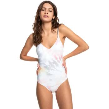 Quiksilver Бански костюм Quiksilver Classic V Aop swimsuit - White (Tie Dye White)