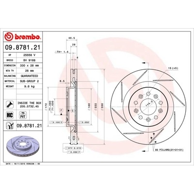 BREMBO 09.8781.21