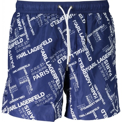 Karl Lagerfeld pánske plavky modré KL20MBM08_NAVY