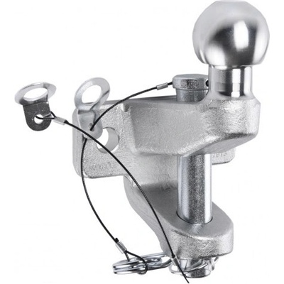 Tažná koule + čep 3500kg ISO50 stříbrná