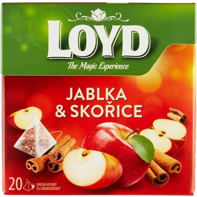 Loyd Jablko Škorica BIO Pyramídky 20 vrecúšok
