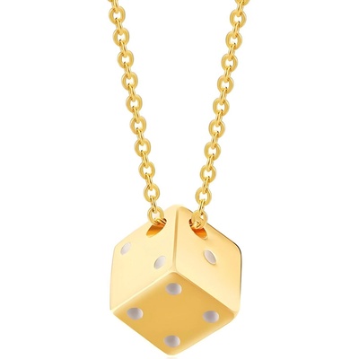 HARAHU Колие Dice - Златен KP34211 (34211)