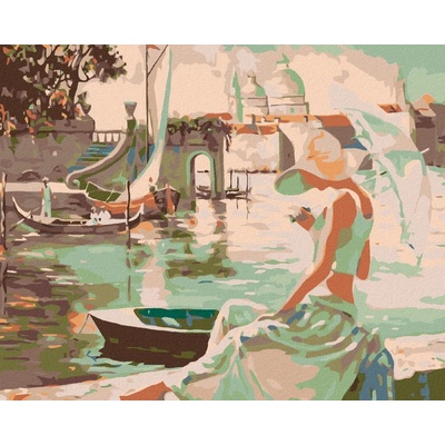 zuty Odpočinek v přístavu 100 x 80 cm vypnuté plátno na rám 8596530033998
