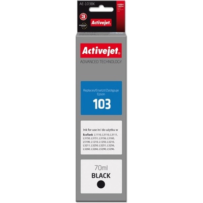 AE-103Bk ink (replacement Epson 103 C13T00S14A; Supreme; 70 ml; 4500, black) (AE-103Bk)