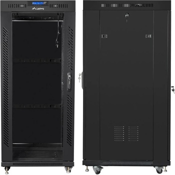 Image 1 of Lanberg Комуникационен шкаф Lanberg 19 27U (600x800), Свободно стоящ, LCD панел, Черен | FF01-6827-12BL (FF01-6827-12BL)