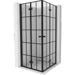 Mexen Mist-F Duo сгъваема душ кабина 85 x 85 см, черна решетка, черна - 8A6-085L-085P-70-77 (8A6-085L-085P-70-77)