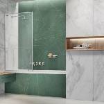 Radaway Modo F SL PNJ II параван за вана, гланцово-прозрачен хром, 80x150 см, 8 мм стъкло, ляв (10406080-01-01L)