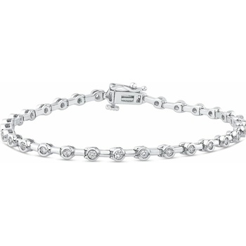 Eppi Strieborný náramok s lab-grown diamantmi Irlene BR44681