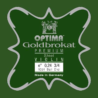 Optima Goldbrokat housle E 0,24 K x-ligh