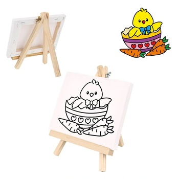 Мини великденско пано за оцветяване с пиленце (К100515-1)