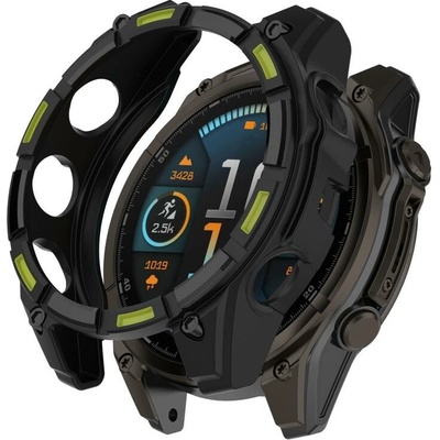 VSETKONAMOBIL 116118 TPU HALF COVER Kryt pre Garmin Tactix 8 Solar 51mm čierno-zelený