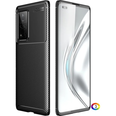 Huawei Honor V40 5G Удароустойчив Carbon Fiber Калъф и Протектор