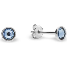 Spark modré se Swarovski Elements Pinpoint Studs K2038SS10AQ Aqua