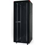 Gunko ELGP 26U 800х1000 мм. , 19" Комуникационен шкаф със стъклена врата, черен (ELGP26U8010BL221)