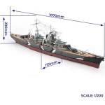Occre Prinz Eugen боен кораб 1: 200 комплект
