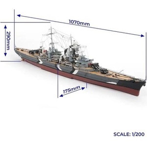 Occre Prinz Eugen боен кораб 1: 200 комплект