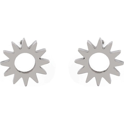 Prima-obchod náušnice z nerezové oceli platina slunce 105609