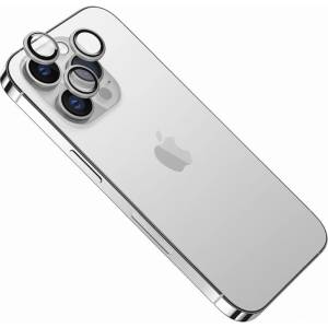FIXED Капак за обектива на камерата от закалено стъкло за iPhone 15Pro/15 Pro Max сребърен FIXGC2-1202-SL (FIXGC2-1202-SL)
