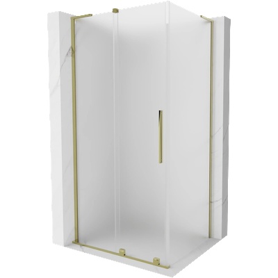 Mexen Velar L плъзгаща се душ кабина 120 x 90 см, матирано стъкло, златно - 871-120-090-33-50 (871-120-090-33-50)