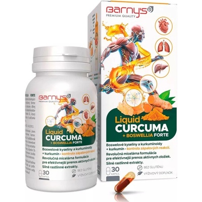 Barny's Liquid Curcuma + Boswellia Forte 30 kapsúl