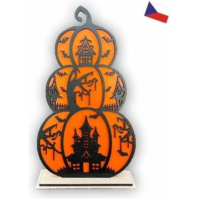 JH WoodArt Halloweenová dekorace zámek 18 cm