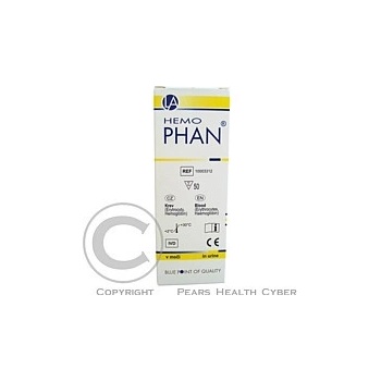 Hemophan diagnostické prúžky na moč 1 x 50 ks