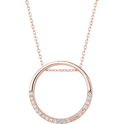 Olivie Strieborný náhrdelník kruh rose 4537