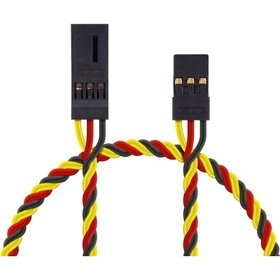 Hitec 4612 S predlžovací kábel 90cm JR krútený silný pozlátené kontakty
